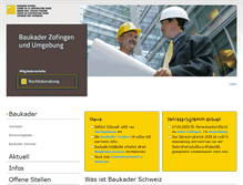 Tablet Screenshot of baukader-zofingen.ch